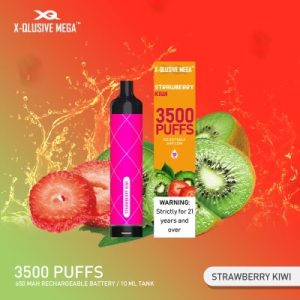 X-QLUSIVE MEGA STRAWBERRY KIWI – 3500 PUFFS