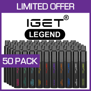 IGET LEGEND – 4000 PUFFS  – 50 PACK