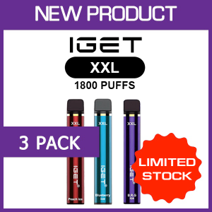 IGET XXL – 1800 PUFFS – 3 PACK