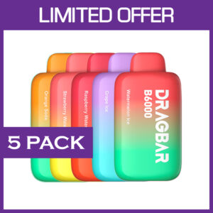 ZOOVOO DRAGBAR - 6000 PUFFS - 5 PACK