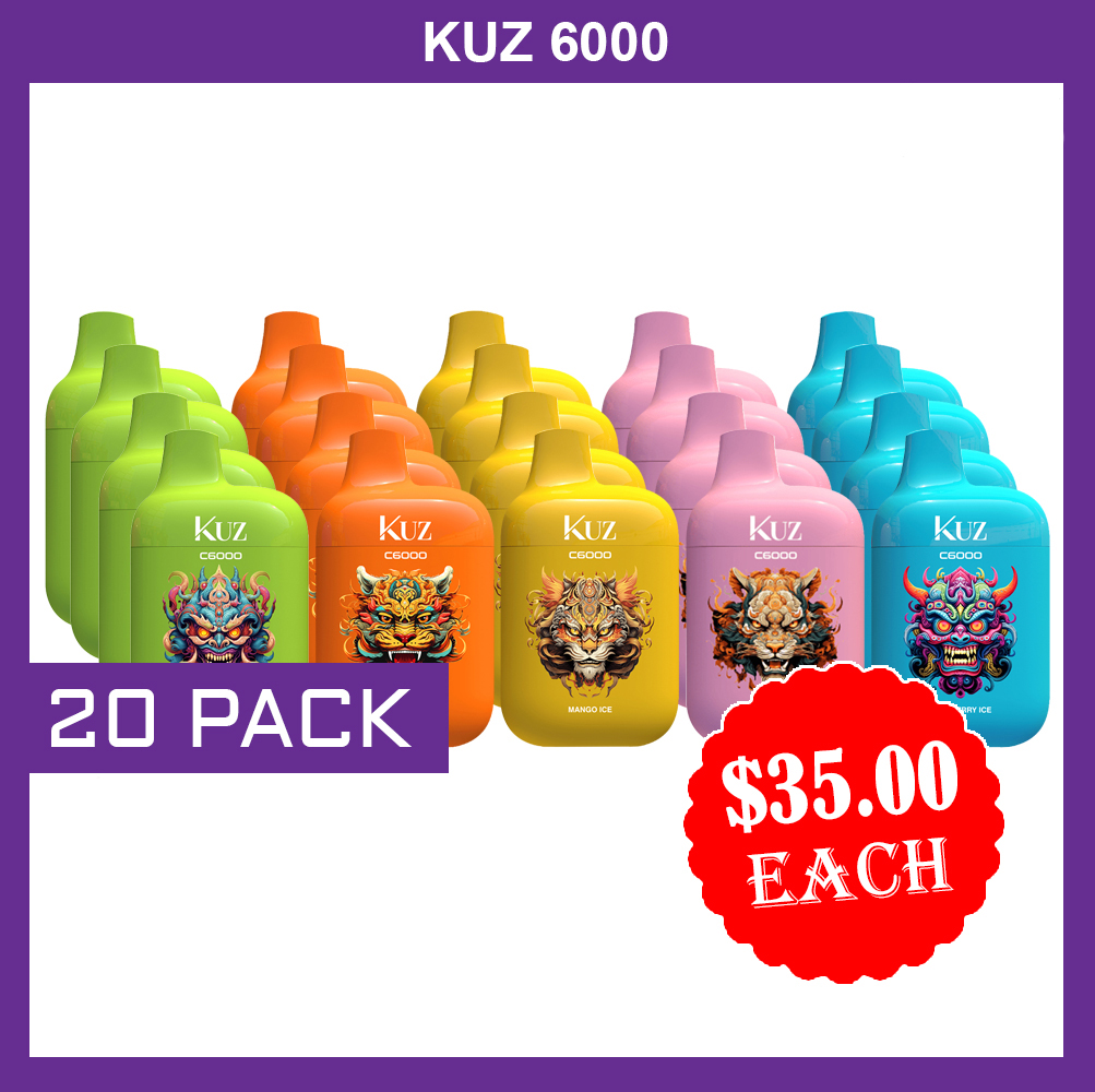 KUZ – 6000 PUFFS - 20 PACK