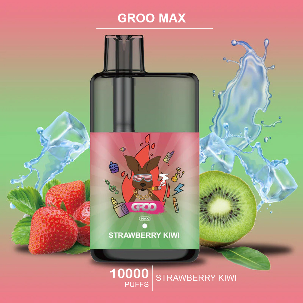 GROO MAX - STRAWBERRY KIWI - 10000 PUFFS