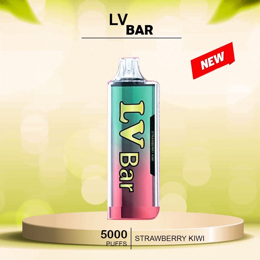 LV BAR - STRAWBERRY KIWI- 5000 PUFFS