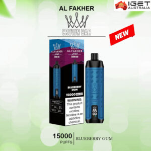 ALFAKHER CROWN BAR - BLUEBERRY GUM - 15000 PUFFS