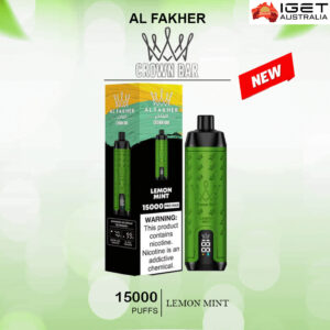 ALFAKHER CROWN BAR - LEMON MINT - 15000 PUFFS