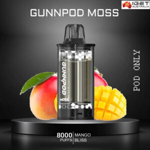 GUNNPOD MOSS - MANGO BLISS - 8000 PUFFS - POD ONLY