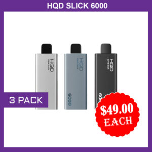 HQD SLICK - 3 PACK- 6000 PUFFS