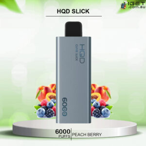 HQD SLICK PEACH BERRY  - 6000 PUFFS