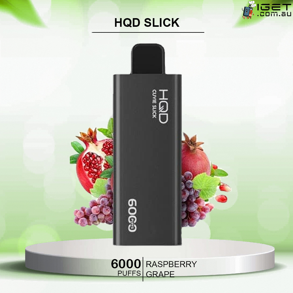HQD SLICK RASPBERRY GRAPE - 6000 PUFFS