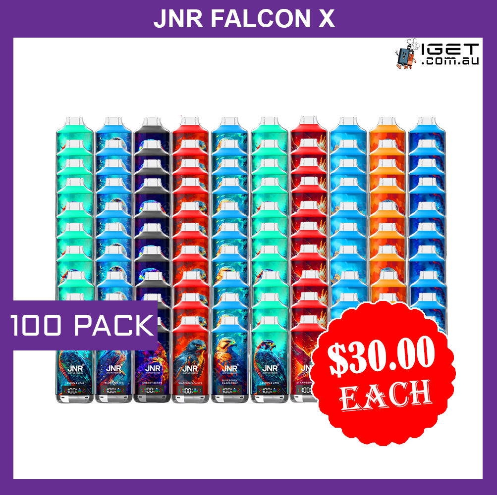 JNR FALCON X - 18000 PUFFS - 100 PACK