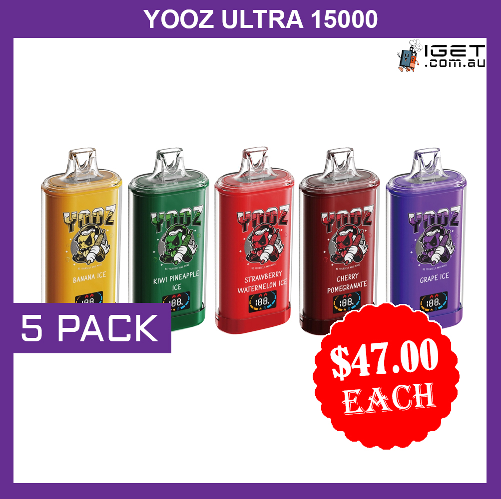 YOOZ ULTRA - 15000 PUFFS - 5 PACK