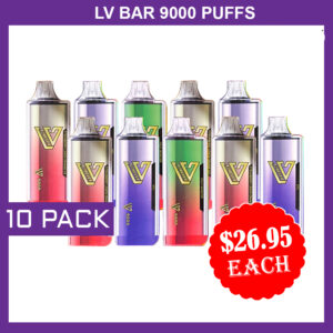 LV BAR - 9000 PUFFS - 10 PACK