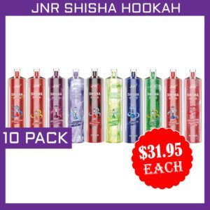 JNR SHISHA HOOKAH - 12000 PUFFS - 10 PACK