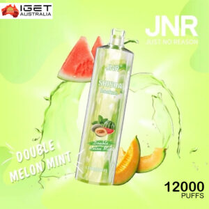 JNR SHISHA HOOKAH - DOUBLE MELON MINT - 12000 PUFFS