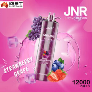 JNR SHISHA HOOKAH - STRAWBERRY GRAPE - 12000 PUFFS