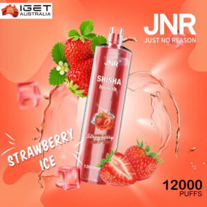 JNR SHISHA HOOKAH - STRAWBERRY ICE - 12000 PUFFS