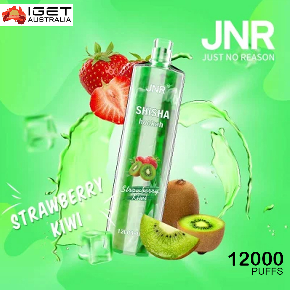 JNR SHISHA HOOKAH - STRAWBERRY KIWI - 12000 PUFFS