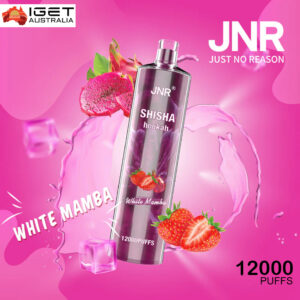 JNR SHISHA HOOKAH - WHITE MAMBA - 12000 PUFFS