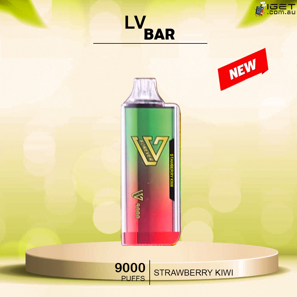 LV BAR - STRAWBERRY KIWI - 9000 PUFFS