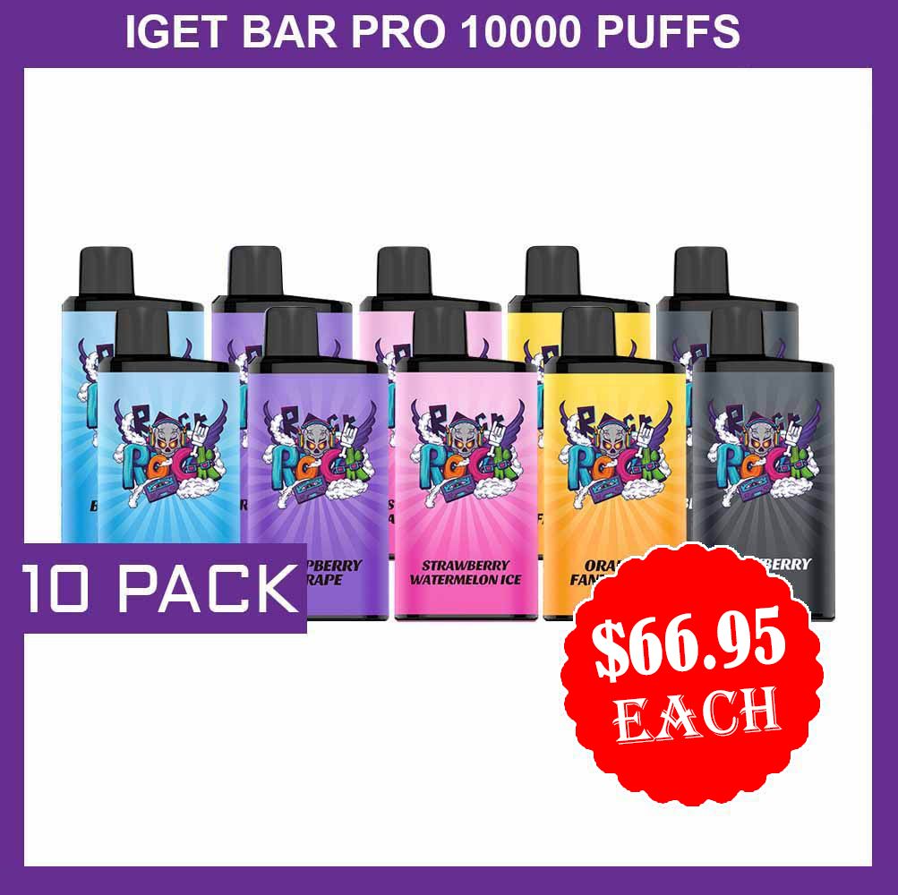 IGET BAR PRO 10000 PUFFS - 10 PACK