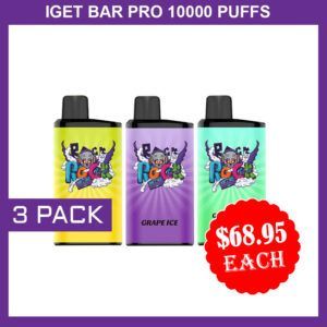 IGET BAR PRO 10000 PUFFS - 3 PACK