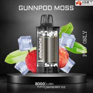 GUNNPOD MOSS - LUSH BAYBERRY ICE - 8000 PUFFS - POD ONLY