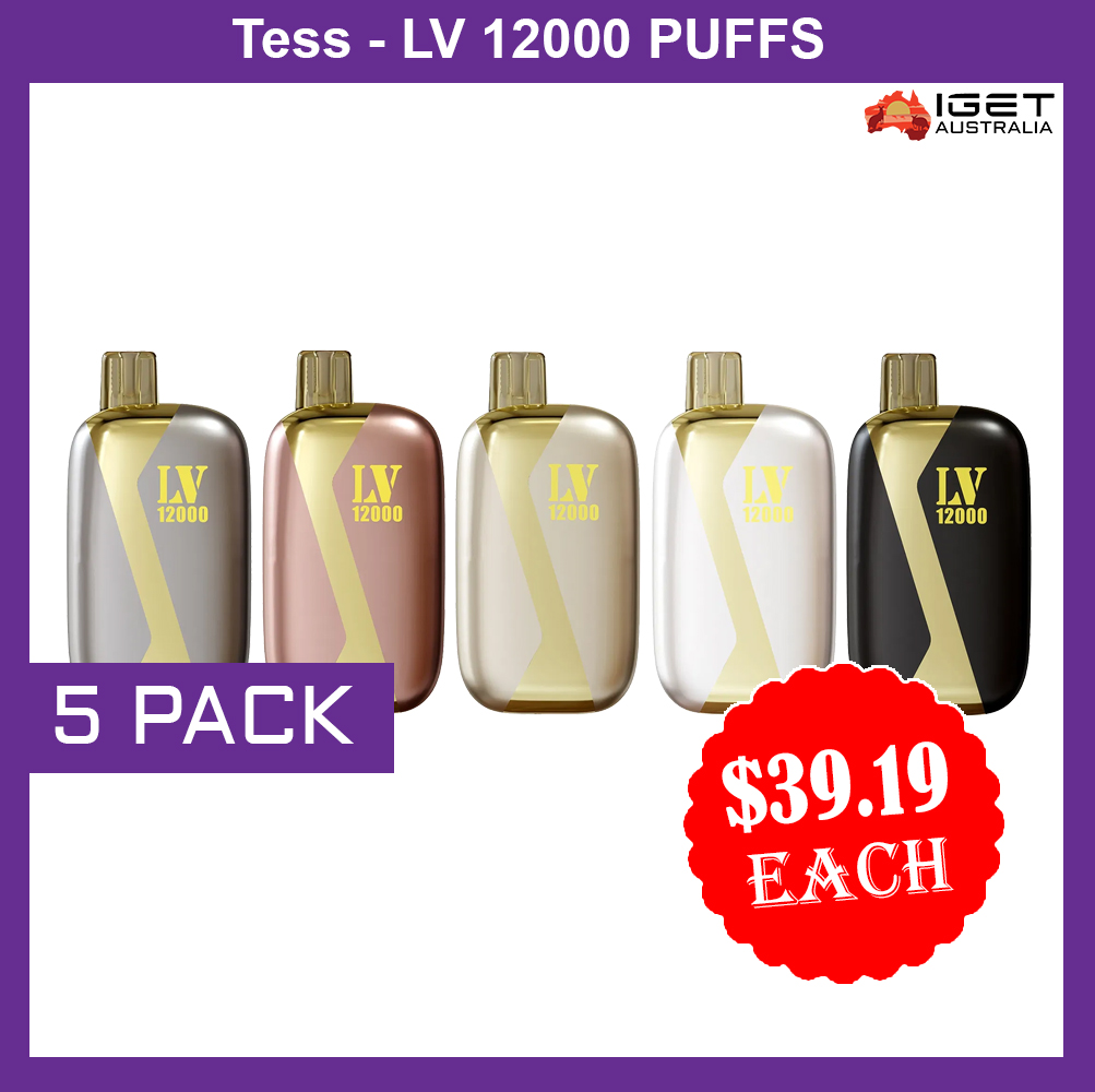 TESS-LV 12000 PUFFS - 5 PACK