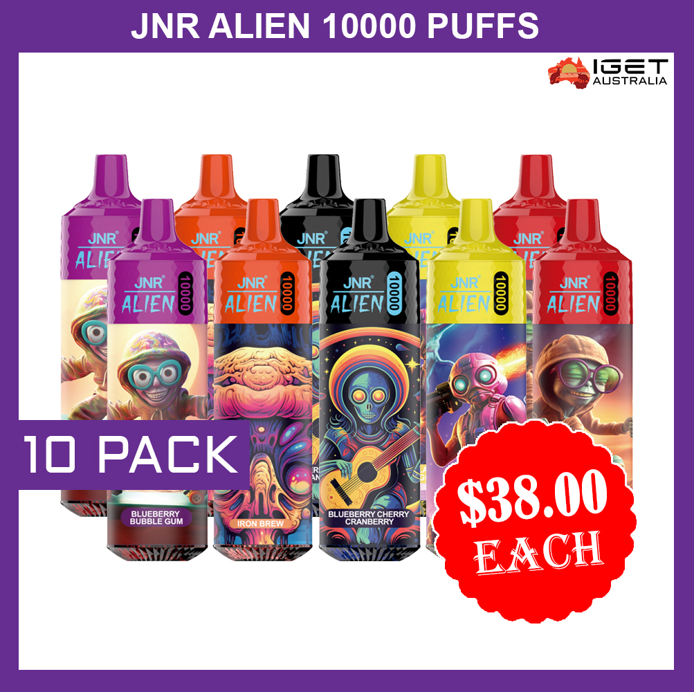 JNR ALIEN 10000 PUFFS - 10 PACK