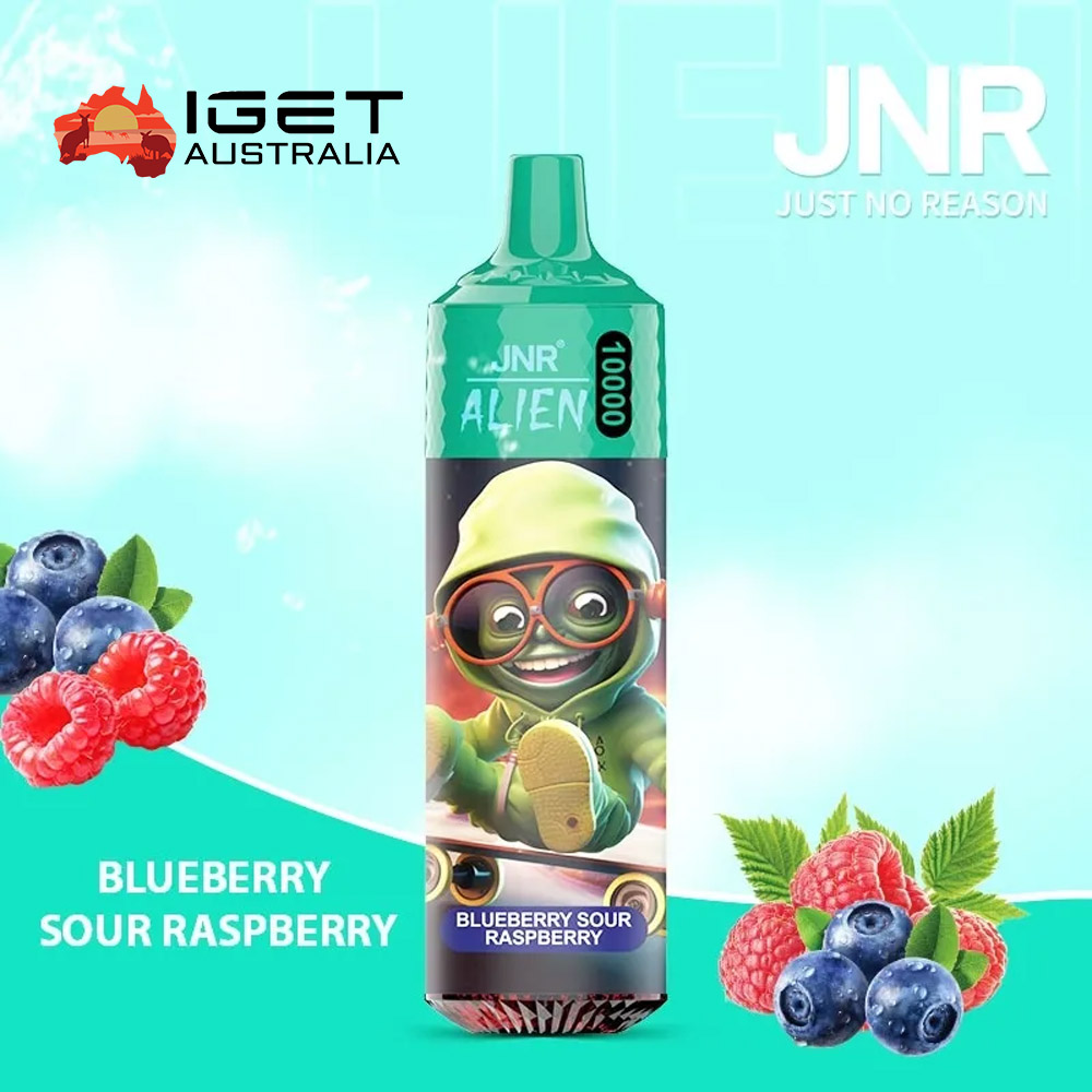 JNR ALIEN BLUEBERRY SOUR RASPBERRY - 10000 PUFFS