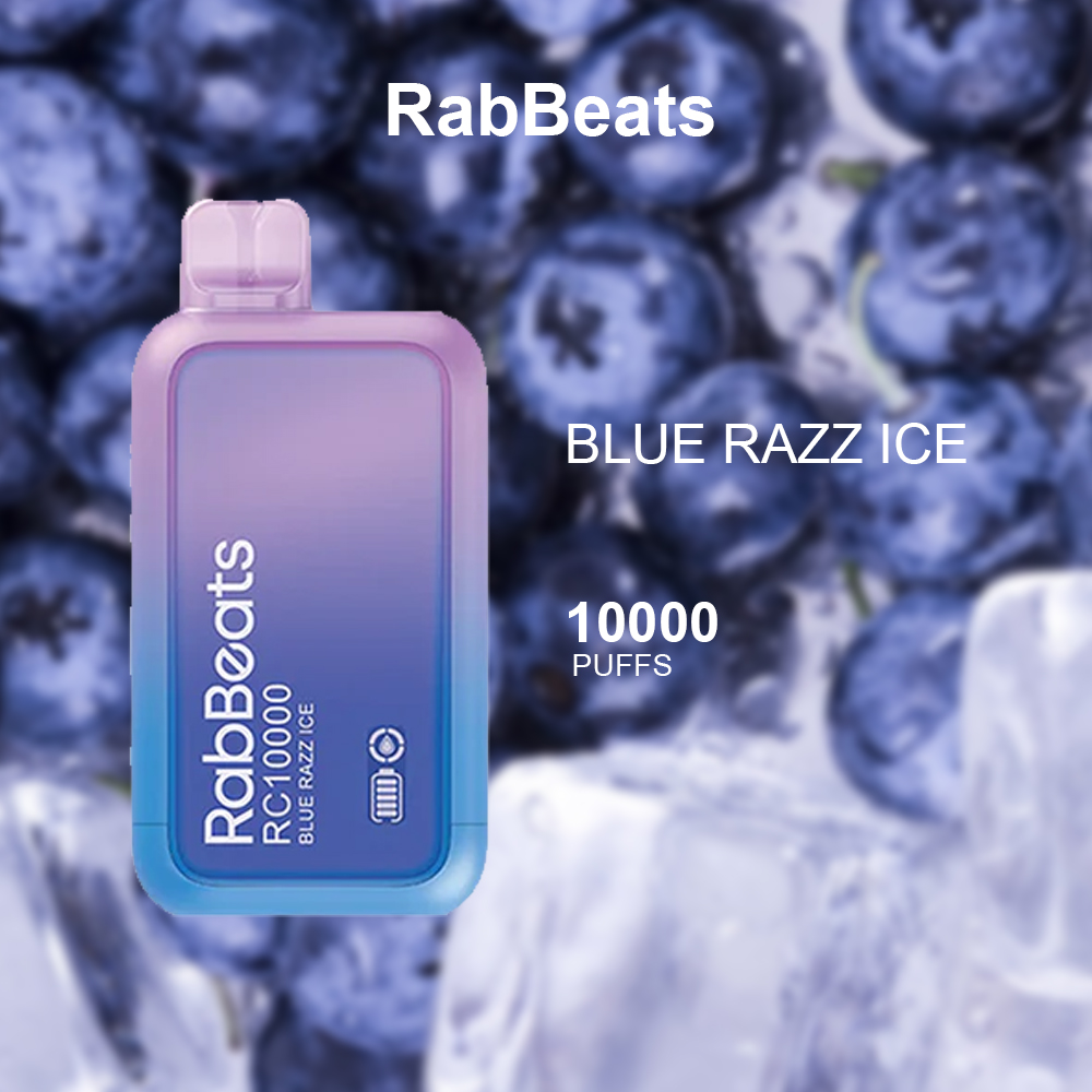 RABBEATS BAR BLUE RAZZ ICE - 10000 PUFFS