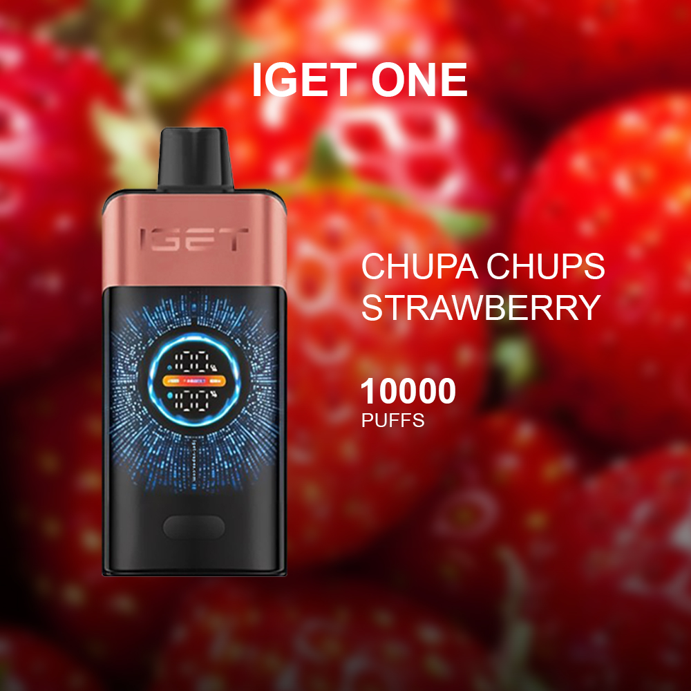IGET ONE CHUPA CHUPS STRAWBERRY - 10000 PUFFS