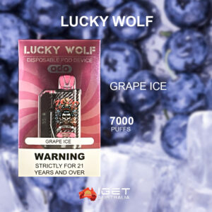LUCKY WOLF GRAPE ICE - 7000 PUFFS