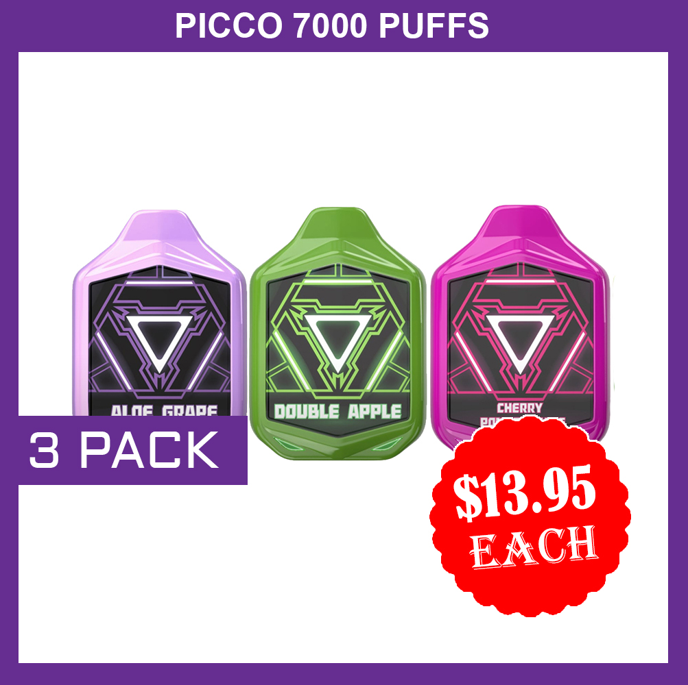 PICCO 7000 PUFFS - 3 PACK