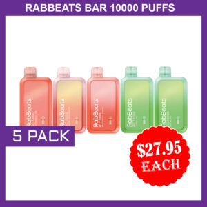 RABBEATS BAR 10000 PUFFS - 5 PACKS