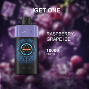 IGET ONE RASPBERRY GRAPE ICE - 10000 PUFFS