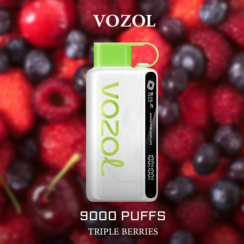 VOZOL TRIPLE BERRIES - 9000 PUFFS