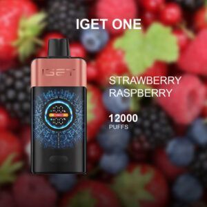 IGET ONE STRAWBERRY RASPBERRY - 12000 PUFFS