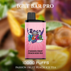 IGET BAR PRO PASSION FRUIT PEACH ICE TEA - 10000 PUFFS