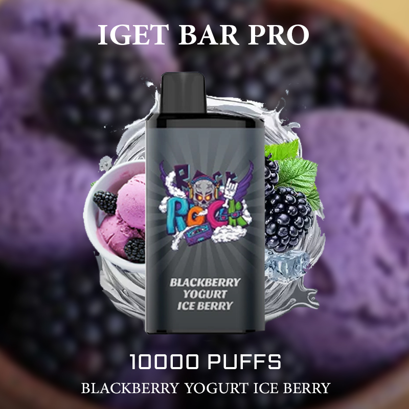 IGET BAR PRO BLACKBERRY YOGURT ICE BERRY - 10000 PUFFS