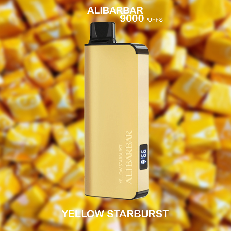 ALIBARBAR INGOT YELLOW STARBURST - 9000 PUFFS