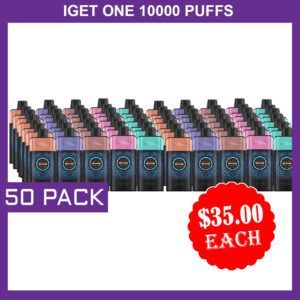 IGET ONE 12000 PUFFS - 50 PACK