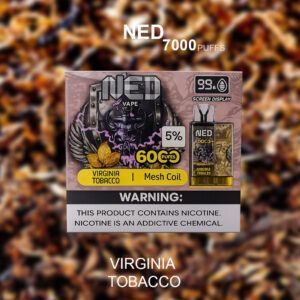 NED VIRGINIA TOBACCO - 6000 PUFFS