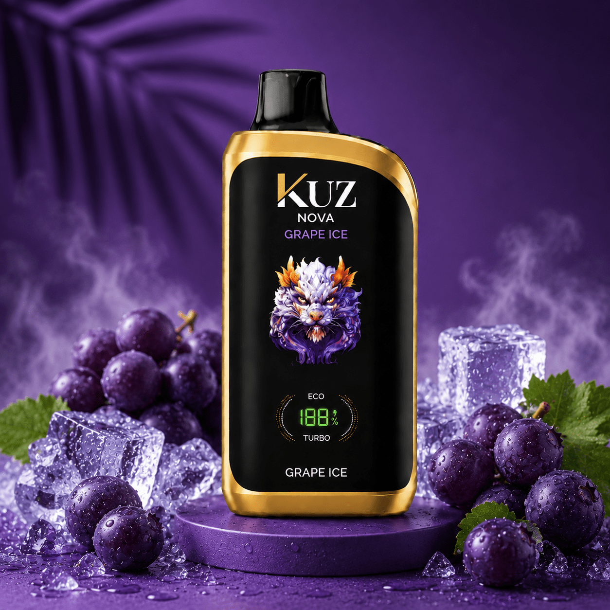 KUZ NOVA GRAPE ICE - 16000 PUFFS