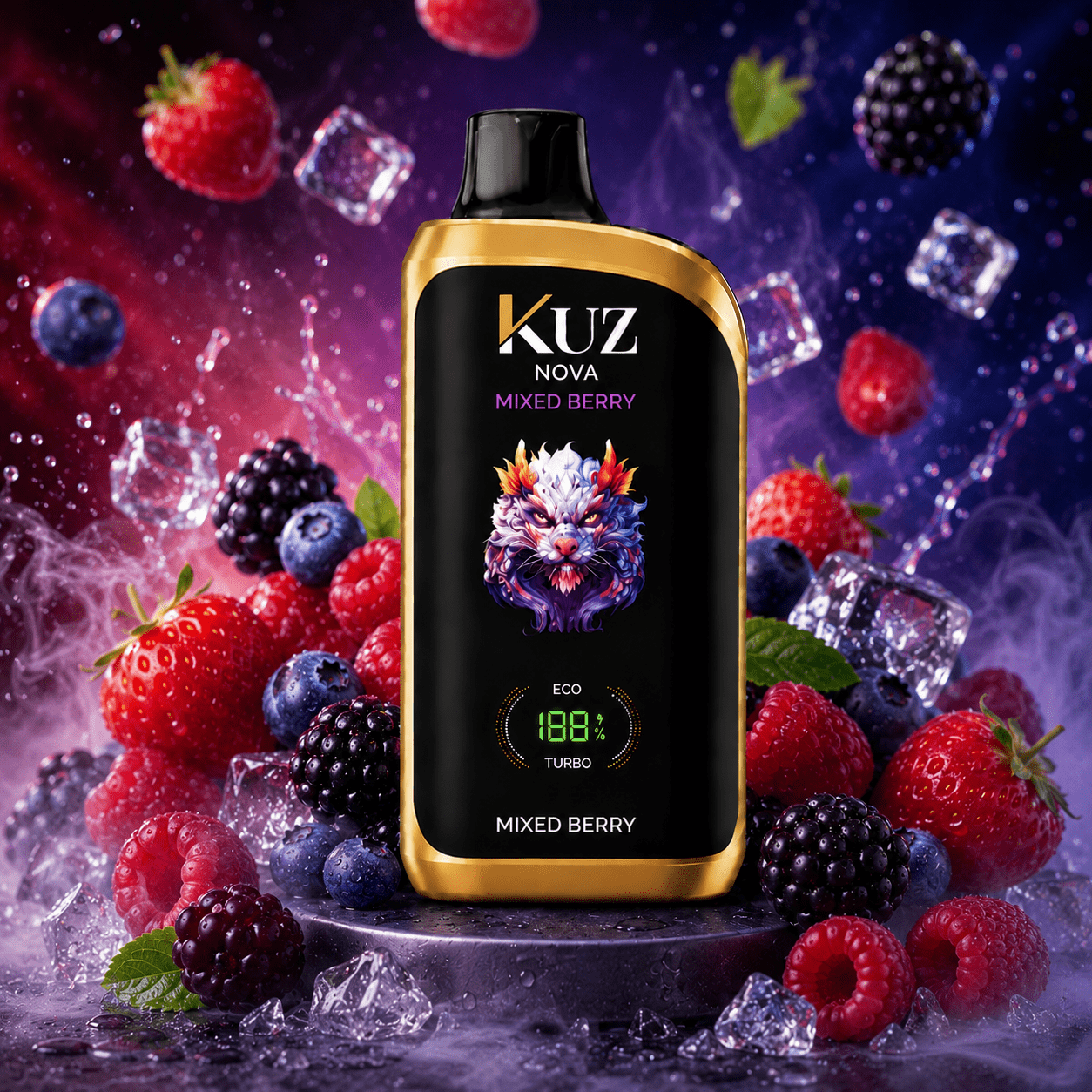 KUZ NOVA MIXED BERRY - 16000 PUFFS