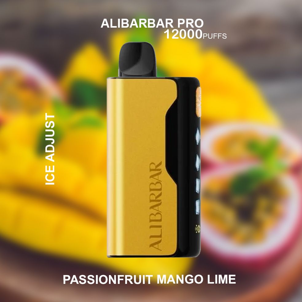 ALIBARBAR PRO ICE ADJUST PASSIONFRUIT MANGO LIME - 12000 PUFFS