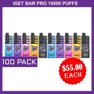 IGET BAR PRO 10000 PUFFS -  100 PACK