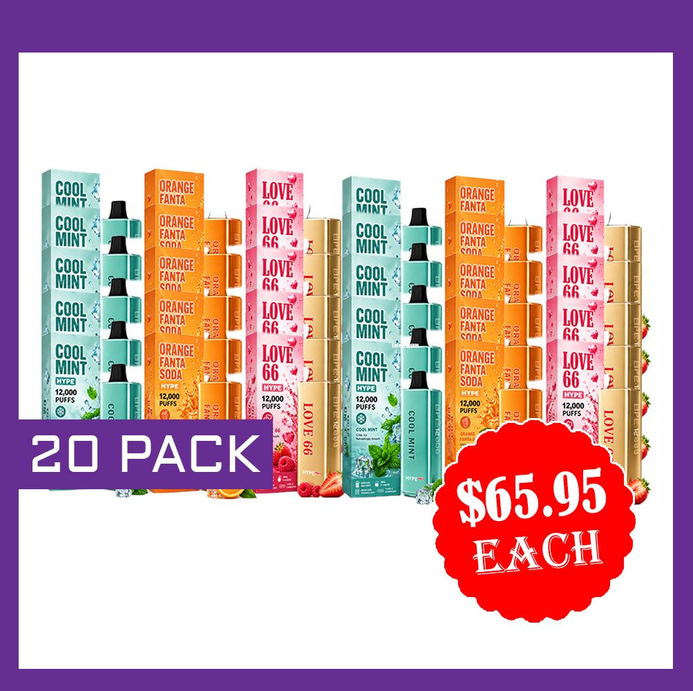 DOUBLE HAPPINESS HYPE 12000 PUFFS - 20 PACK