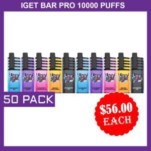 IGET BAR PRO 10000 PUFFS -  50 PACK