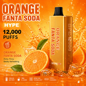 DOUBLE HAPPINESS HYPE ORANGE FANTA SODA - 12000 PUFFS